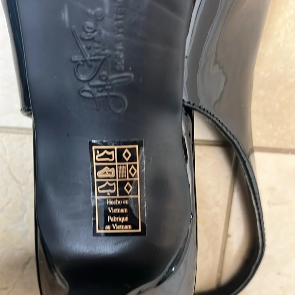 ⭐️ Life stride black sling-back heels- size 6.5 - Picture 8 of 10